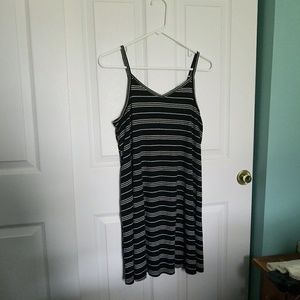 black&white tank striped dress
